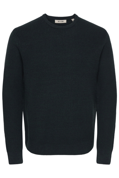 Only & Sons blauwe heren trui | Vooraanzicht