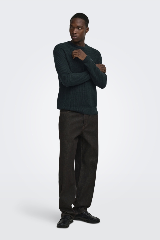 Only & Sons blauwe heren trui | Model