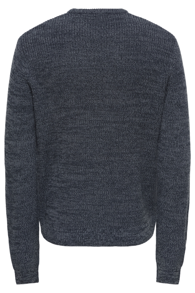 Only & Sons blauwe heren trui | Achteraanzicht