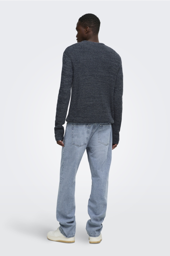 Only & Sons blauwe heren trui | Model