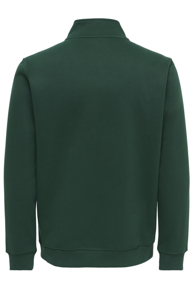 Only & Sons groene heren sweater | Achteraanzicht