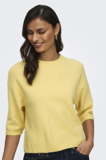 Jacqueline de Yong Trui JDYCHLOE LIFE 3/4 ON PULLOVER KNT N 15374622 Sunlight/Melange