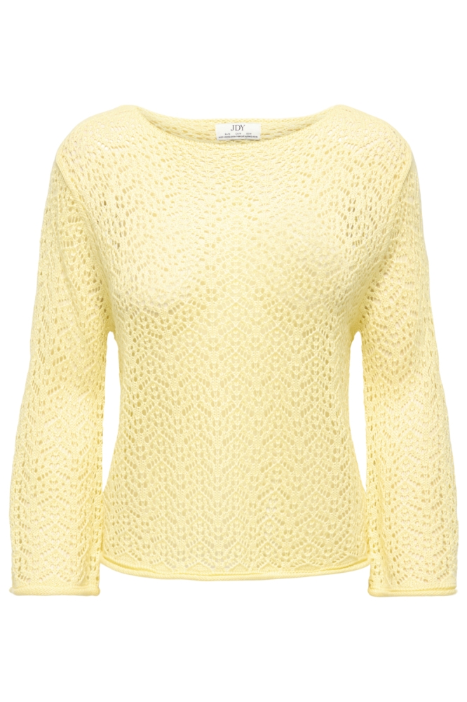 Jacqueline de Yong gele dames trui | Vooraanzicht