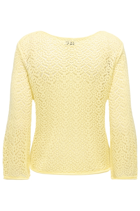 Jacqueline de Yong gele dames trui | Achteraanzicht