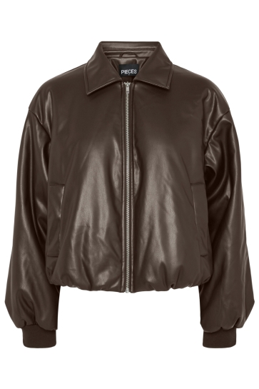 Pieces pclara padded coated bomber jacket Bruin