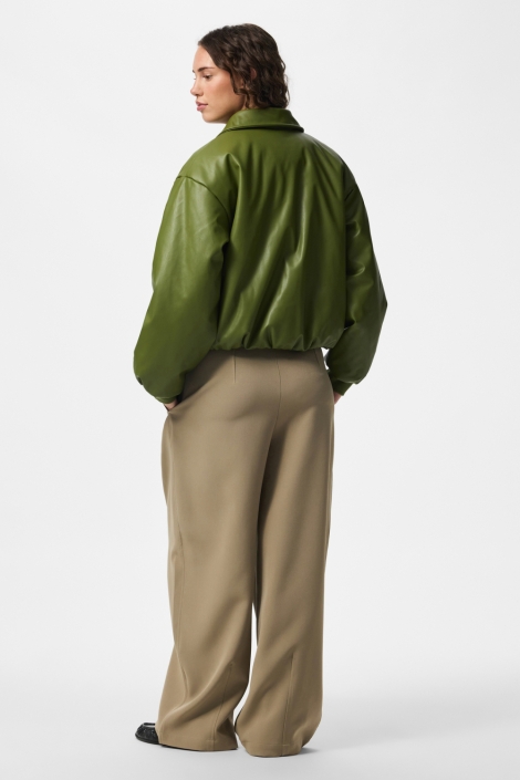 Pieces groene dames jas | Model