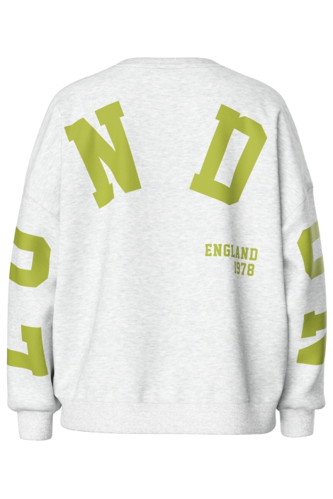Pieces grijze dames sweater | Achteraanzicht
