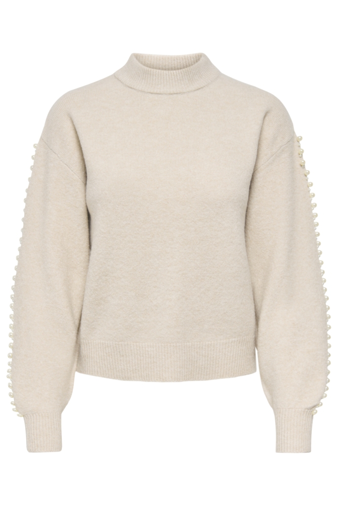 Jacqueline de Yong beige dames trui | Vooraanzicht