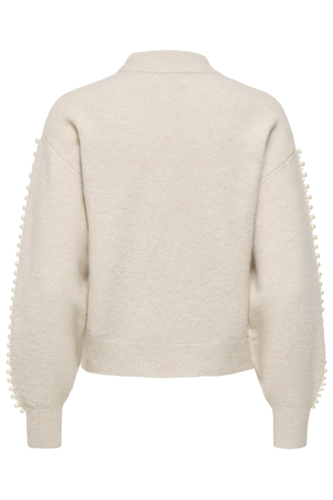 Jacqueline de Yong beige dames trui | Achteraanzicht