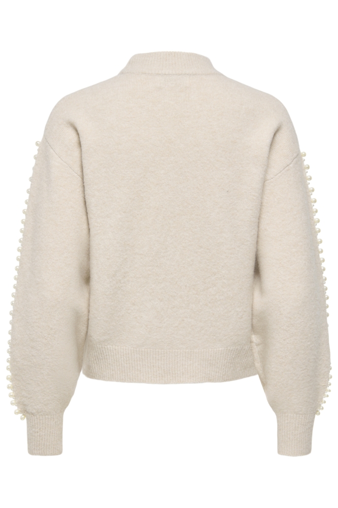 Jacqueline de Yong beige dames trui | Achteraanzicht