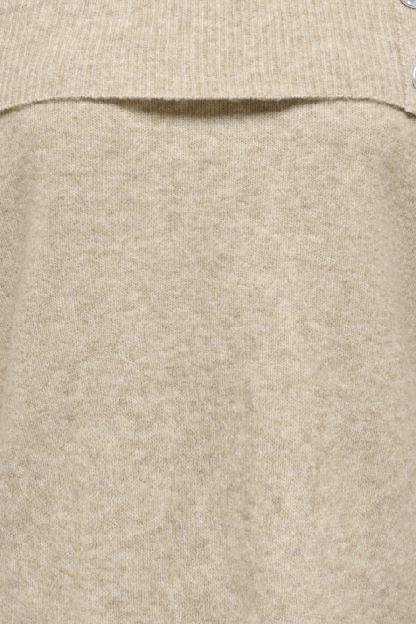 Jacqueline de Yong taupe dames trui | Close up