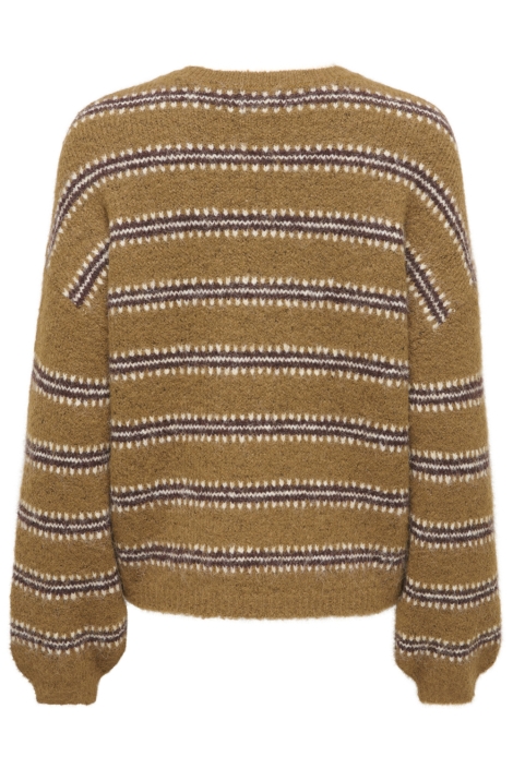 Jacqueline de Yong camel dames trui | Achteraanzicht