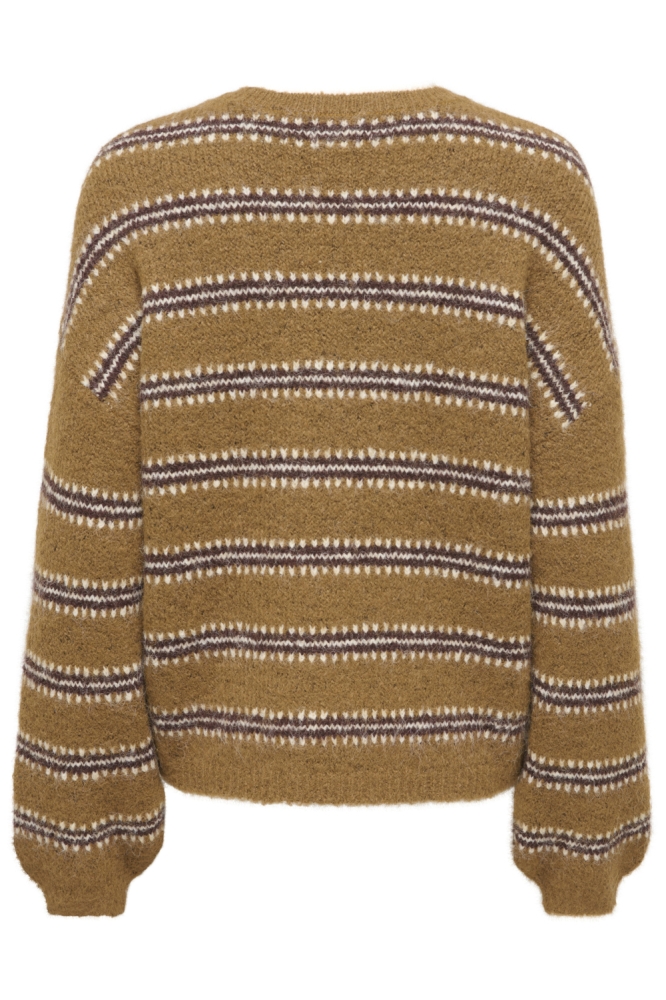 Jacqueline de Yong camel dames trui | Achteraanzicht