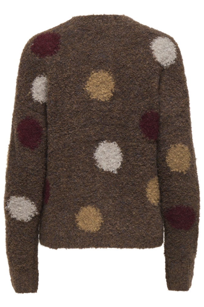 Jacqueline de Yong camel dames trui | Achteraanzicht