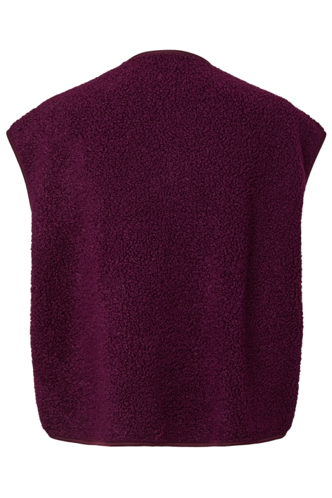Pieces paarse dames gilet | Achteraanzicht