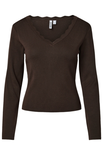 Pieces Trui PCELIA LS V-NECK KNIT FC 17167770 Wren
