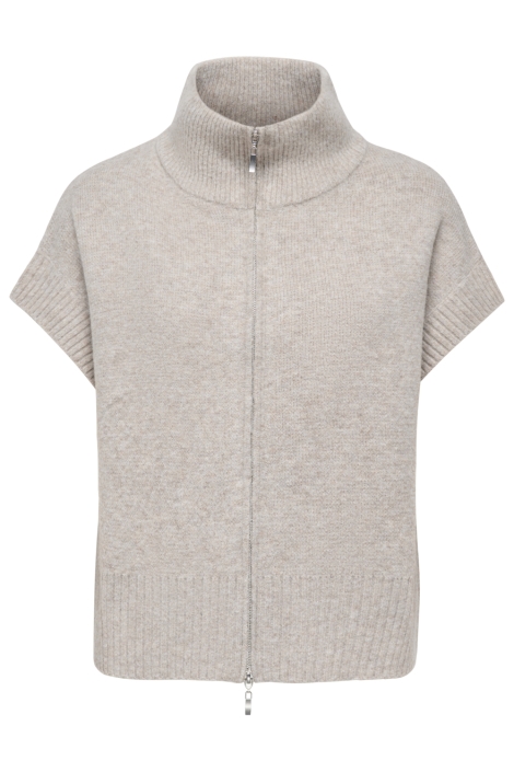 Jacqueline de Yong beige dames vest | Vooraanzicht