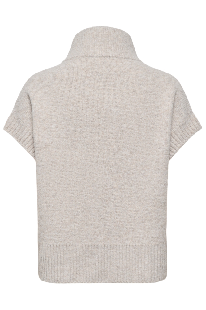 Jacqueline de Yong beige dames vest | Achteraanzicht