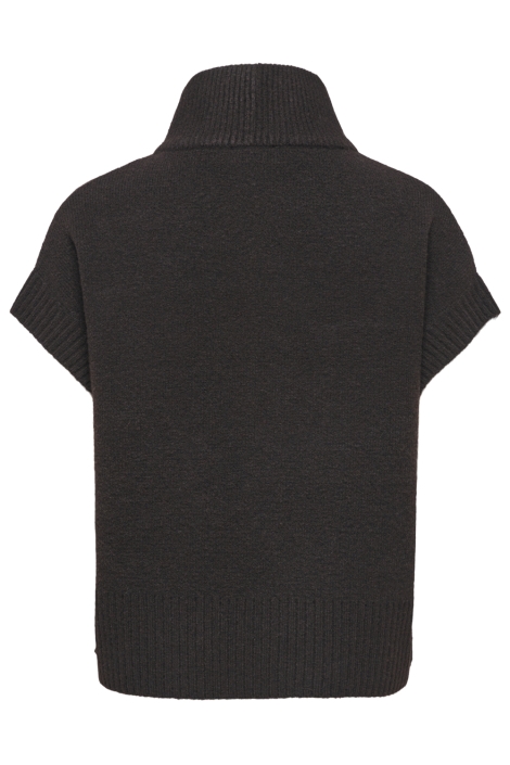 Jacqueline de Yong bruine dames gilet | Achteraanzicht