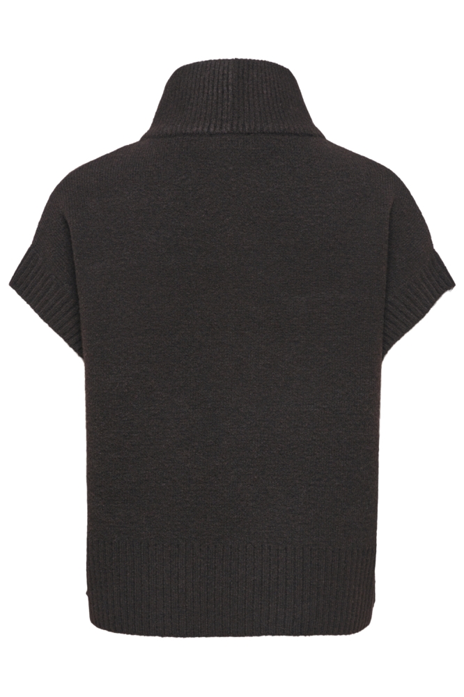 Jacqueline de Yong bruine dames gilet | Achteraanzicht