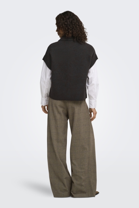 Jacqueline de Yong bruine dames gilet | Model