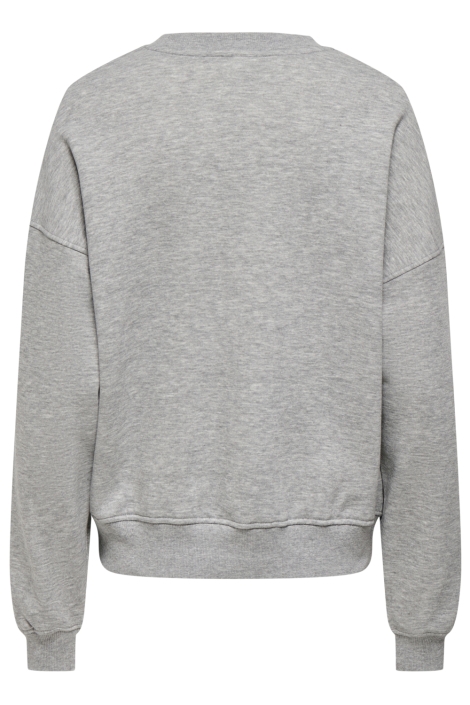 Jacqueline de Yong grijze dames sweater | Achteraanzicht