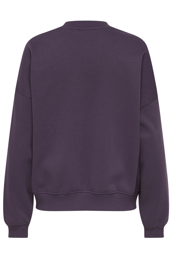 Jacqueline de Yong paarse dames sweater | Achteraanzicht