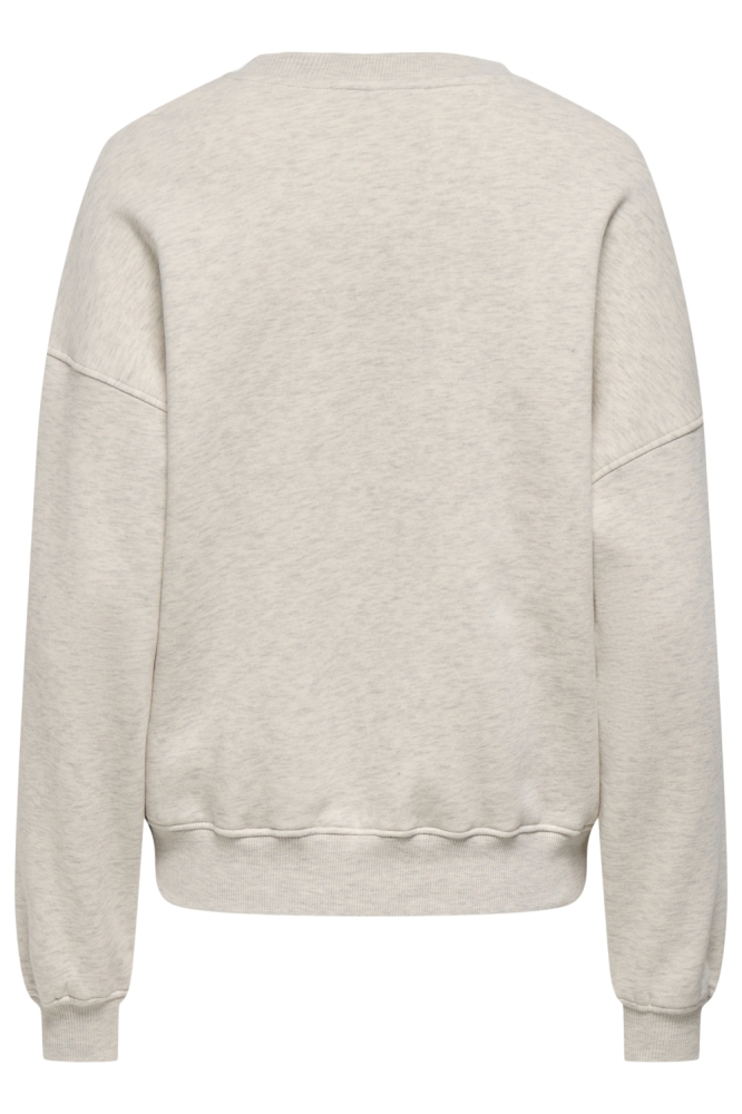 Jacqueline de Yong grijze dames sweater | Achteraanzicht