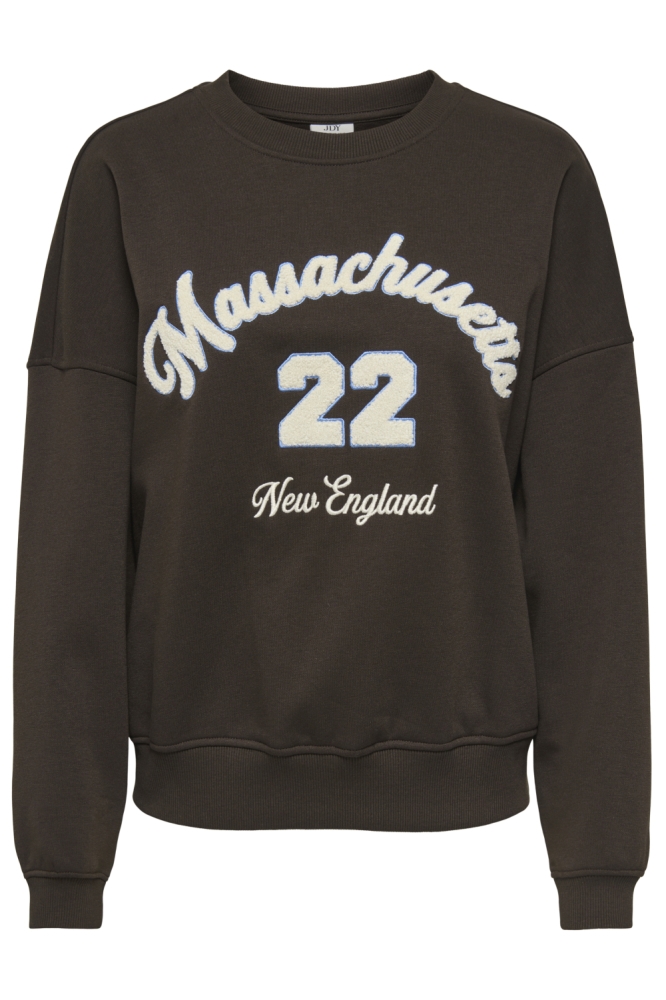 Jacqueline de Yong bruine dames sweater | Vooraanzicht