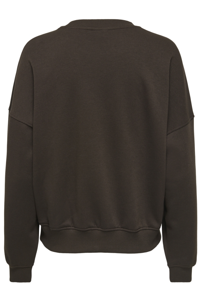 Jacqueline de Yong bruine dames sweater | Achteraanzicht