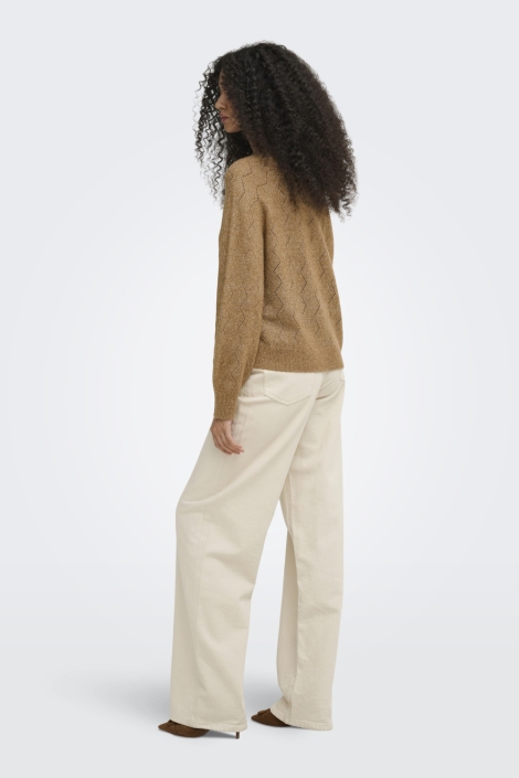 Jacqueline de Yong camel dames trui | Model