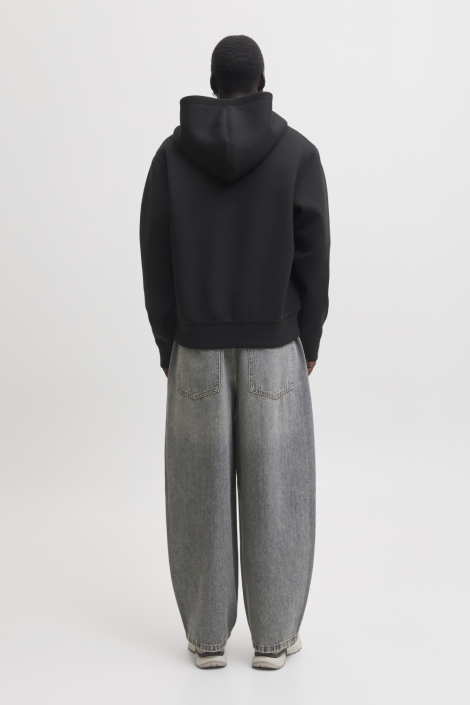 Jack & Jones zwarte heren vest | Model achteraanzicht