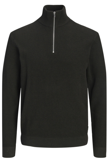 Jack & Jones jprblustanley knit half zip bf Bruin