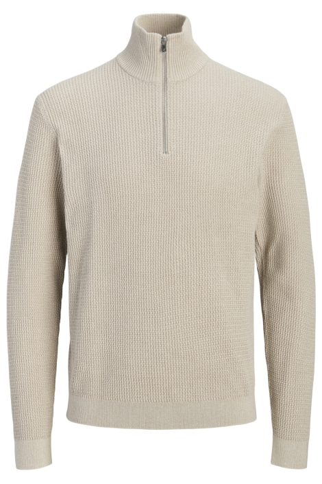 Jack & Jones beige heren trui | Vooraanzicht