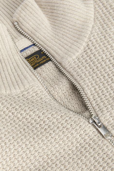 Jack & Jones beige heren trui | Close up