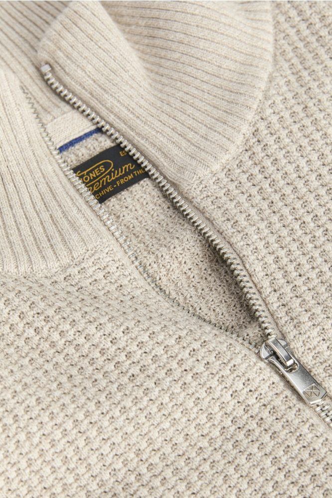 Jack & Jones beige heren trui | Close up