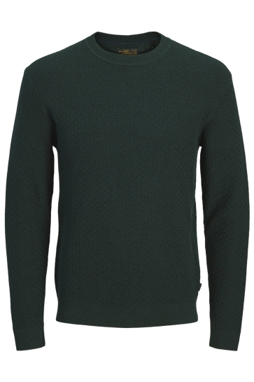 Jack & Jones Trui JPRBLUSTANLEY KNIT CREW NECK BF LN 12305682 Scarab/twist squa