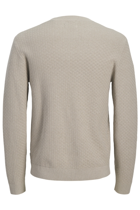 Jack & Jones taupe heren trui | Achteraanzicht
