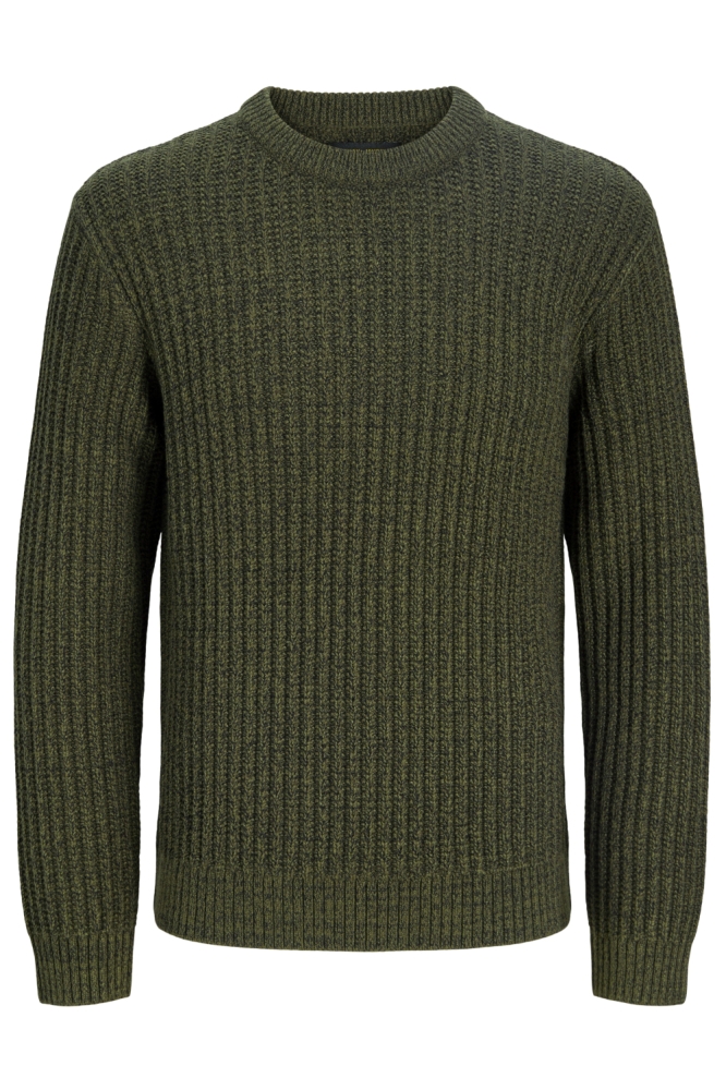 Jack & Jones groene heren trui | Vooraanzicht
