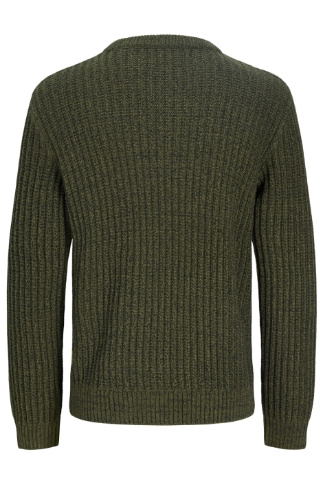 Jack & Jones groene heren trui | Achteraanzicht