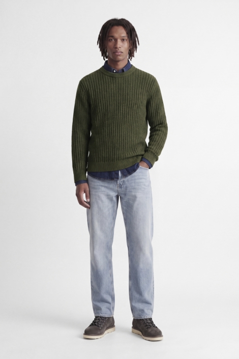 Jack & Jones groene heren trui | Model