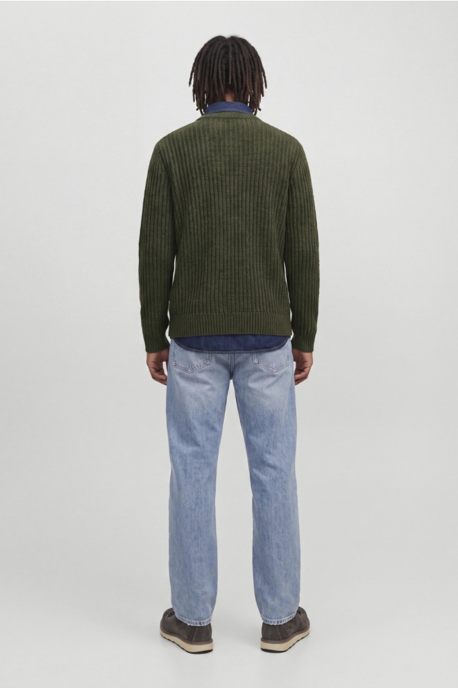 Jack & Jones groene heren trui | Model