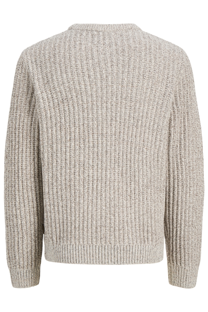 Jack & Jones beige heren trui | Achteraanzicht