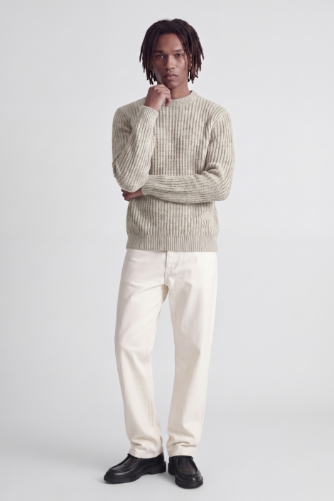 Jack & Jones beige heren trui | Model