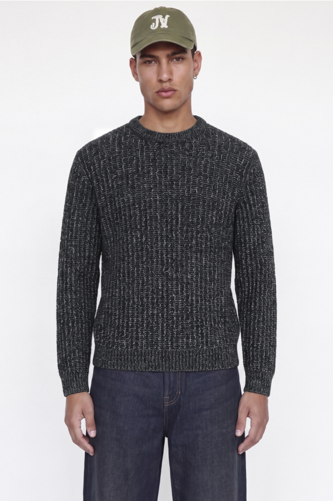 Jack & Jones blauwe heren trui | Model vooraanzicht