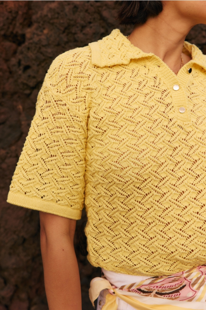 LolaLiza gele dames t-shirt | Kleurstaal