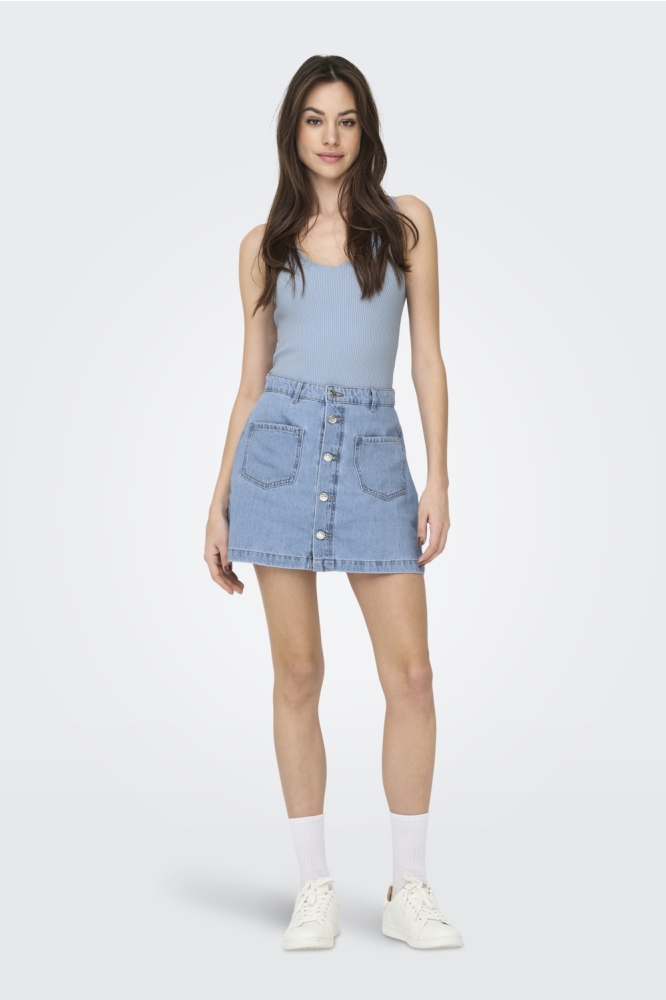 Jacqueline de Yong blauwe dames top | Model