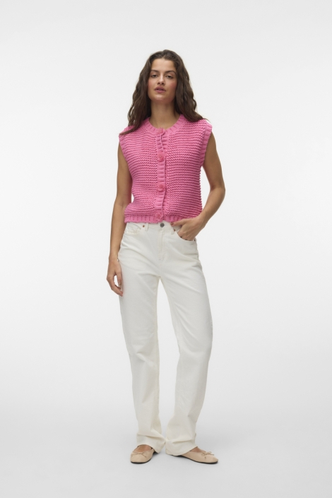 Vero Moda roze dames gilet | Model