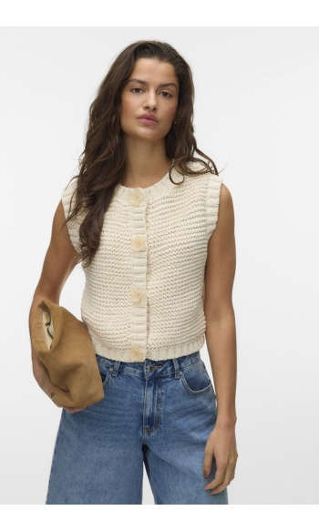 VMNORMA SL O-NECK VEST TS 10346447 Birch