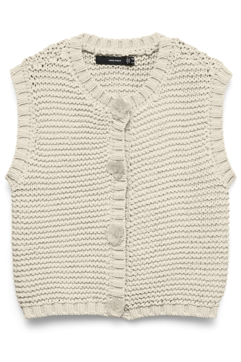 Vero Moda beige dames gilet | Vooraanzicht